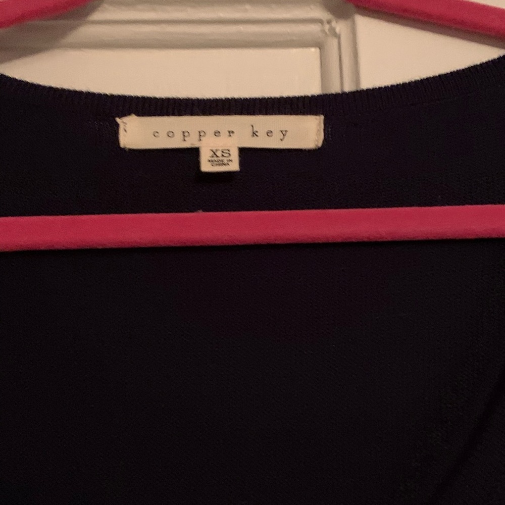 Copper key sweater dress